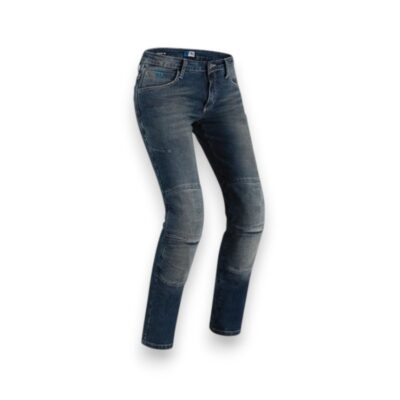 Jeans moto donna PMJ JENNY blu
