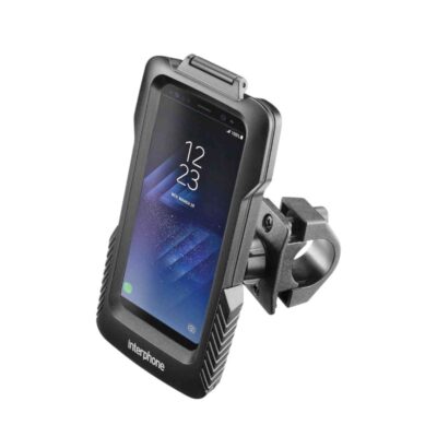 Supporto Moto Interphone Pro Case per Samsung Galaxy S8 Plus/S7 Edge – Custodia Impermeabile IPX4 con Attacco Manubrio