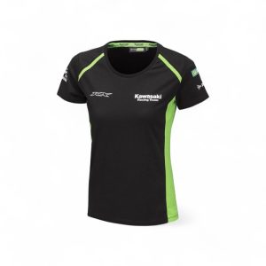 T-shirt Kawasaki Racing Team KRT Donna Nera/Verde